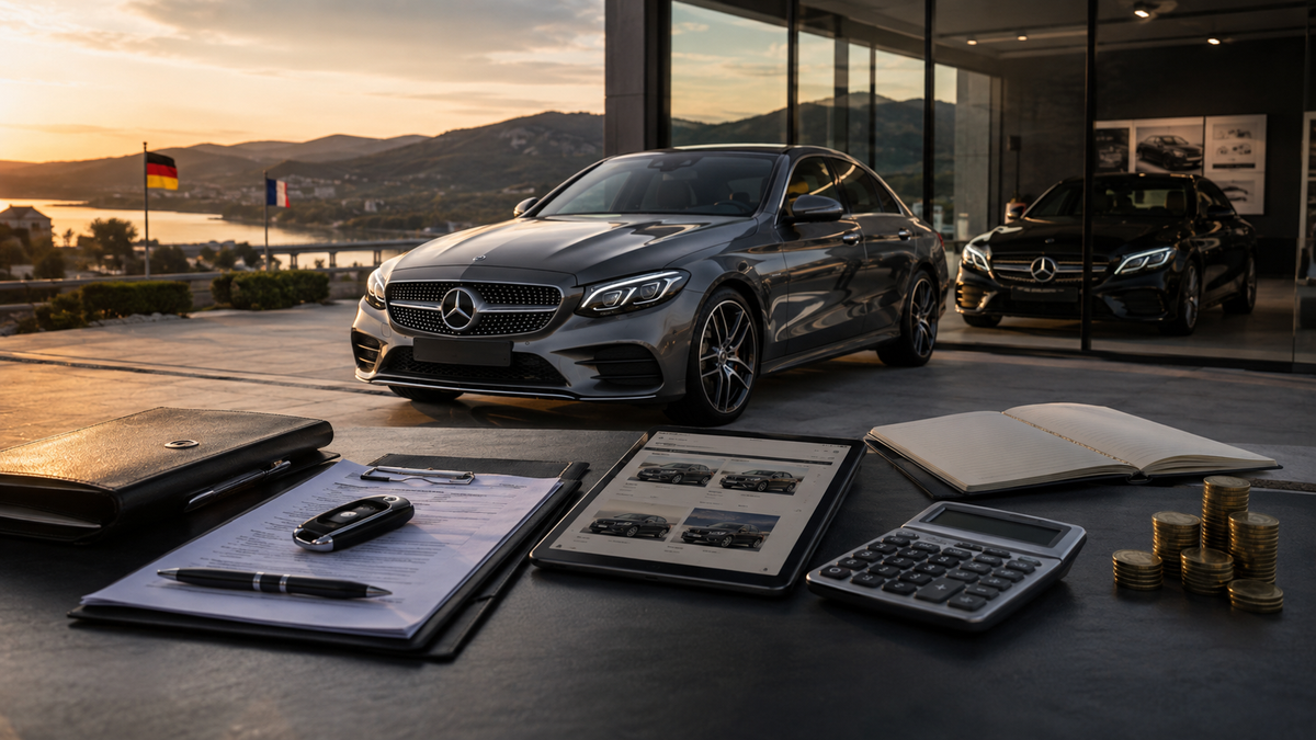 Mercedes-Benz d’occasion en Europe avec dossier de sélection avant importation en France