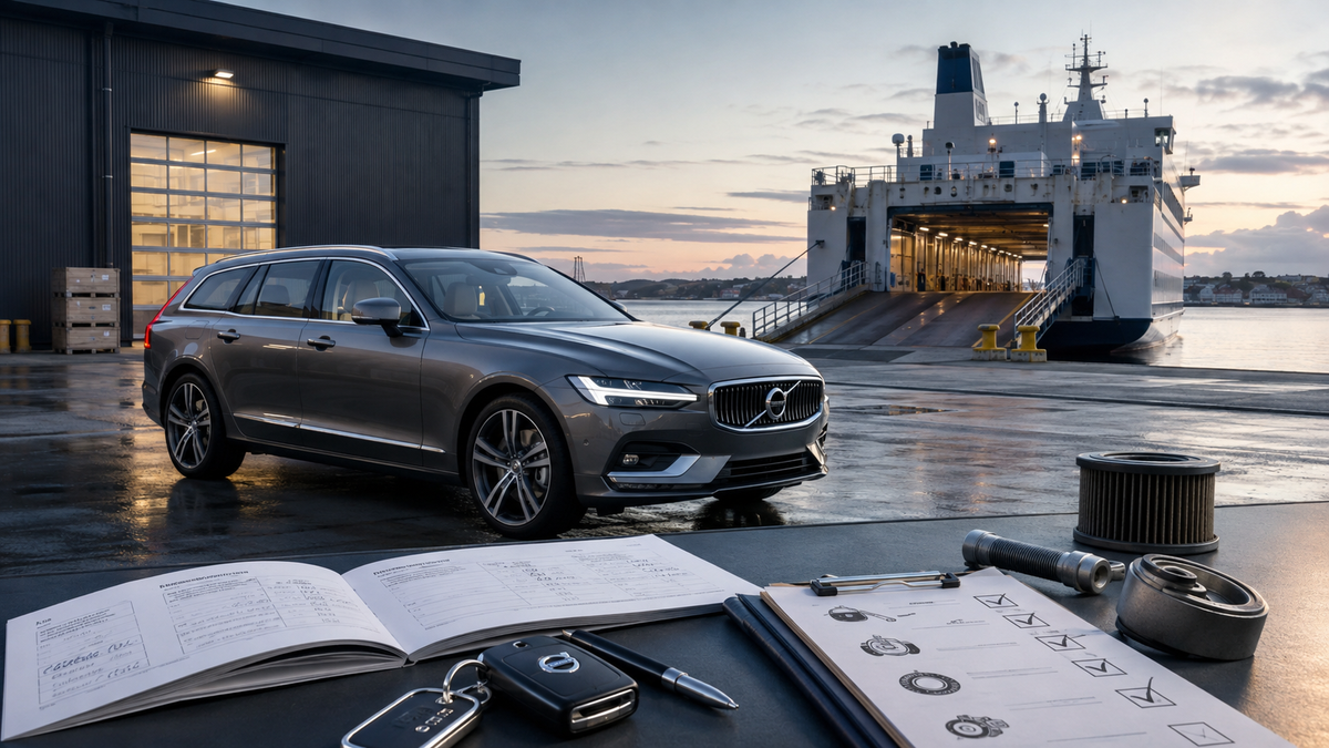 Volvo d’occasion contrôlée avant importation depuis l’Europe vers la France